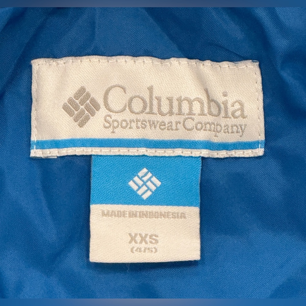Columbia Blue Nylon Rain Jacket - Picture 4 of 8